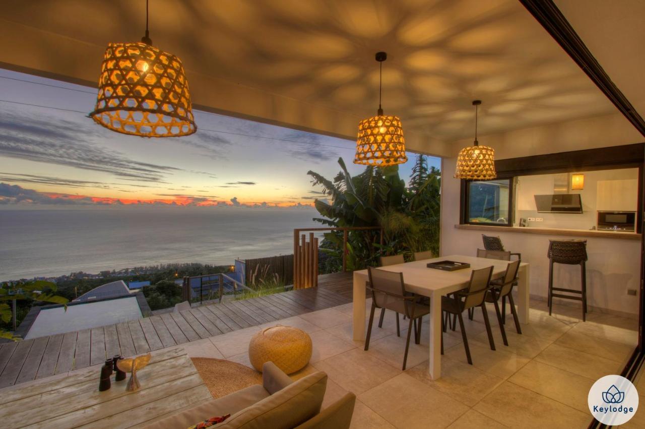 Villa Paloma 4 Etoiles Avec Piscine Et Vue Exceptionnelle Sur L'Ocean A Saint-Leu Ngoại thất bức ảnh